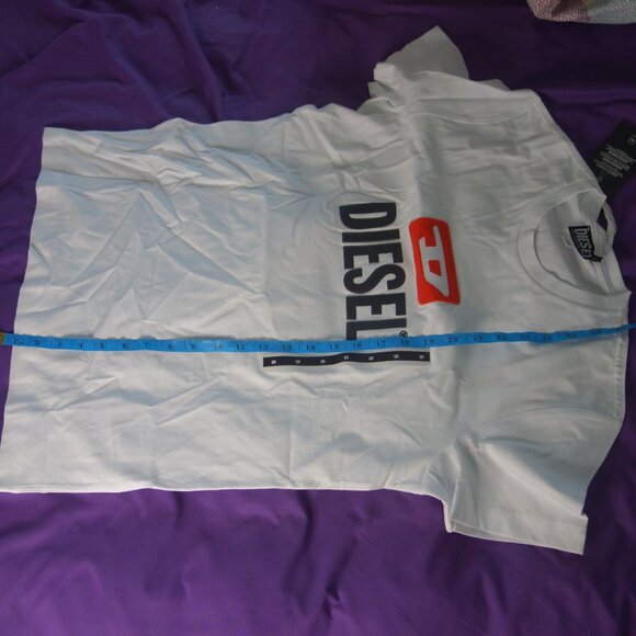 Diesel T-DIEGO New Logo White T-Shirt Size Small *New with Tags* - Picture 10 of 13